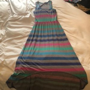Colorful striped dress